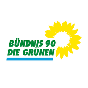 Logo Partii Zielonych (BÜNDNIS 90/DIE GRÜNEN) w Görlitz
